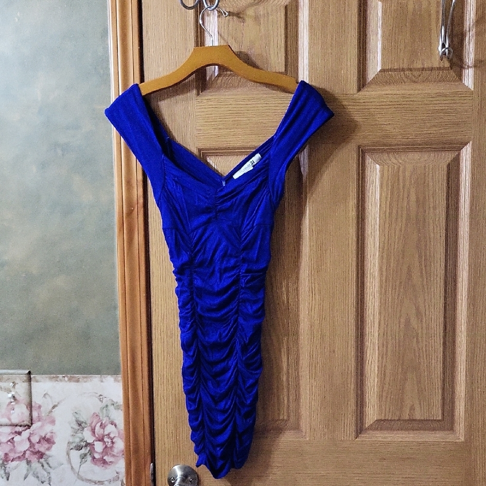 Forever 21 Royal Blue Mini Dress